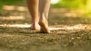 op blote voeten lopen gezond